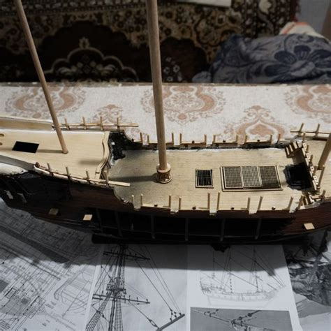 Part 14 Building The Black Pearl Model Ship By Spider Man Model Ships Scale Model Ships