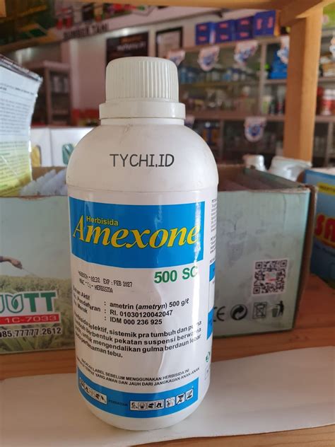 Herbisida Amexone 500Sc Isi 500ml Bahan Aktif Ametrin 500g L Obat