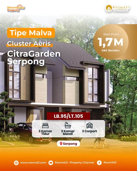 Citra Garden Serpong Cluster Aeris Tipe Malva