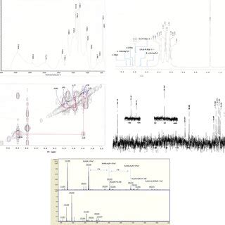 Ft Ir Spectrum A H Nmr B C Nmr C Cosy Spectra D And