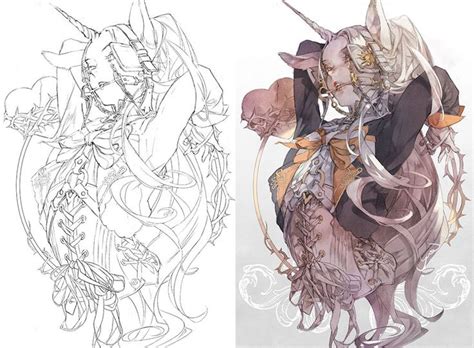 Sketch Vs Final Artwork