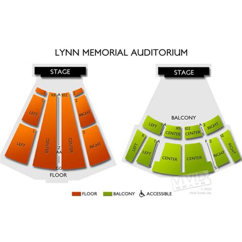 Lynn Memorial Auditorium Seating Chart