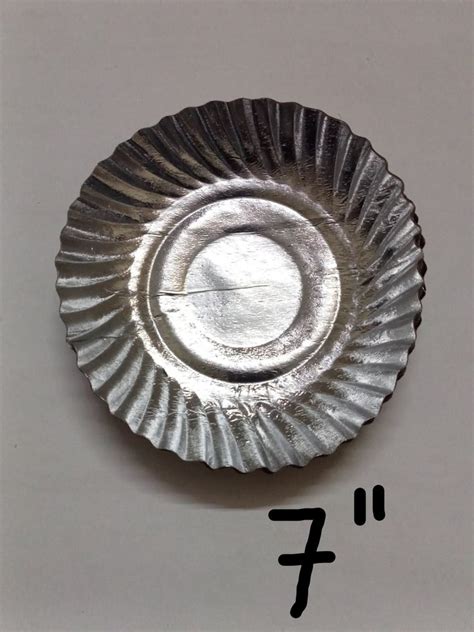 Inch Disposable Silver Paper Plate Wrinkle At Rs Pack Silver