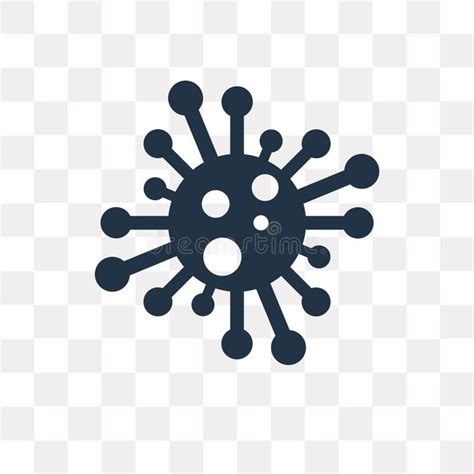 Icono Del Vector Del Virus Aislado En El Fondo Transparente Tra Del