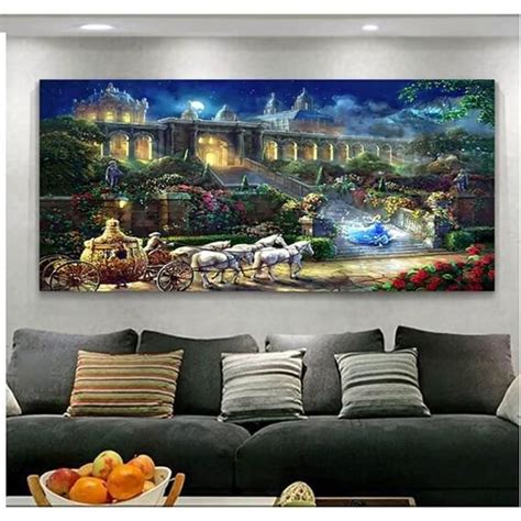 5D Diamond Painting Kit Complet Cendrillon Carré Diamond Diy Diamand