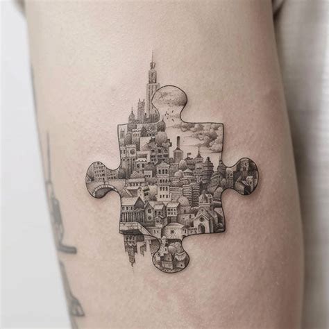 Premium Puzzle Piece Tattoo Files – IMAGELLA