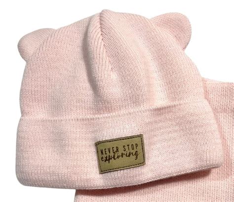 Piu Di ME Czapka Z Uszami 290 22 BEANIE BEAR PINK Piu Di ME