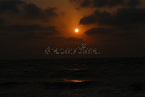 Sunset in Velas Beach India Stock Image - Image of ocean, shore: 101680365