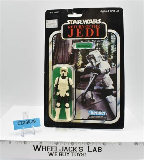 Biker Scout 77 Back Star Wars ROTJ 1983 Kenner Action Figure NEW MOSC