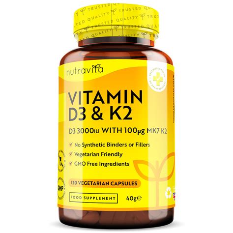 Vitamin D3 With Vitamin K2 Mk7 Superblend Nutravita