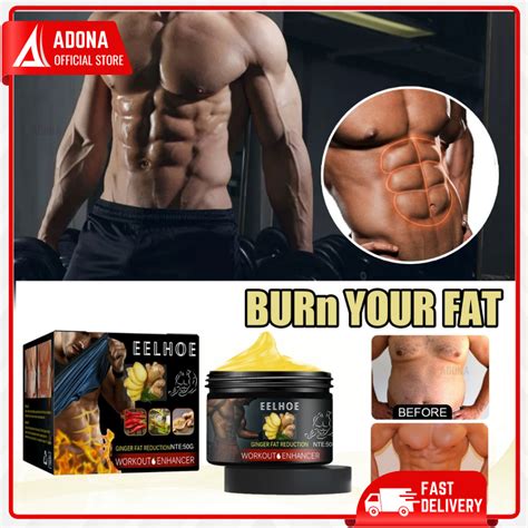 EELHOE Ginger Fat Burning Cream Fitness Shaping Cream Abdominal Muscle