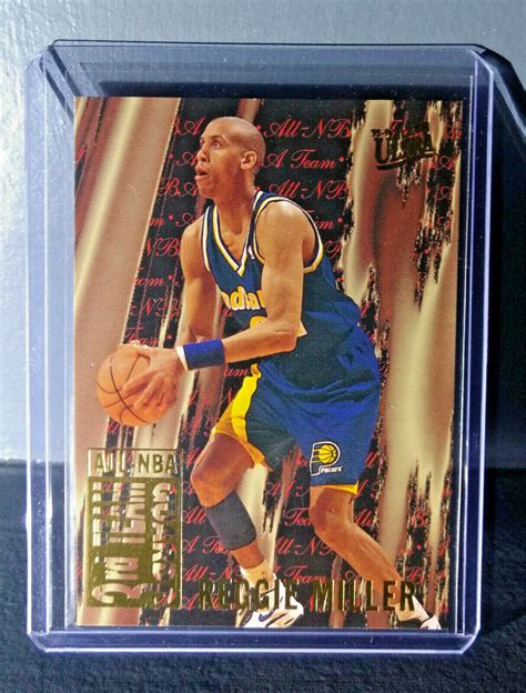 Reggie Miller Fleer Ultra All Nba Team Basketball Card Ebay