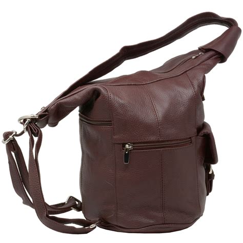 Womens Leather Backpack Purse Sling Shoulder Bag Handbag 3 in 1 Convertible New | eBay