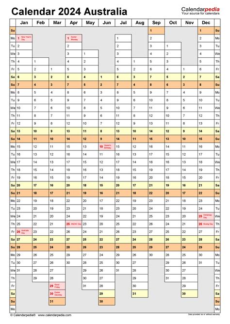 Free Printable Australian Calendar 2024 Year Dalila Devondra