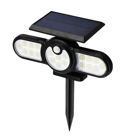 Solar Lights Outdoor Motion Sensor Outdoor Lights With 3 Heads LED ...