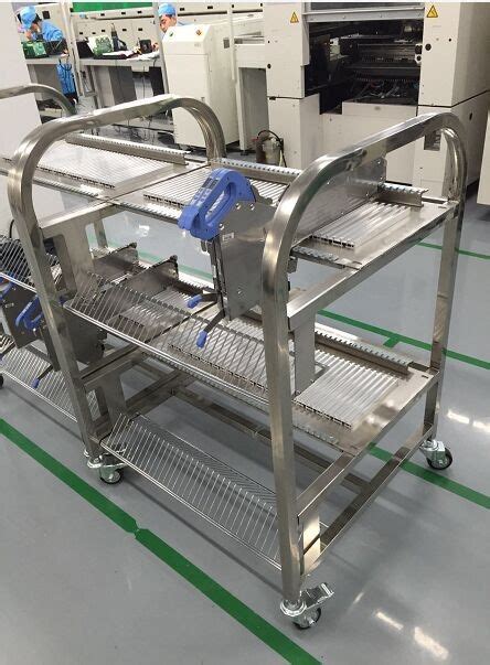 Anti Static Esd Magazine Rack Smt Juki Ke Feeder Storage Cart Trolley