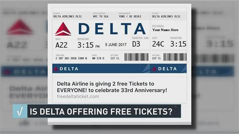 VERIFY Is Delta Giving Away Free Tickets Wcnc