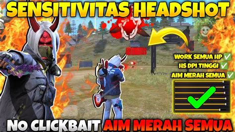 Headshot Sensitivitas Auto Headshot Aim Merah Semua Terbaru