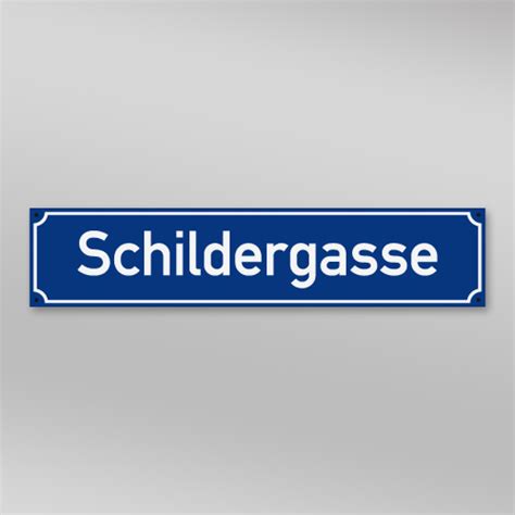 Straßennamenschild 60x13 Cm S60223 Schilder Schulten Store