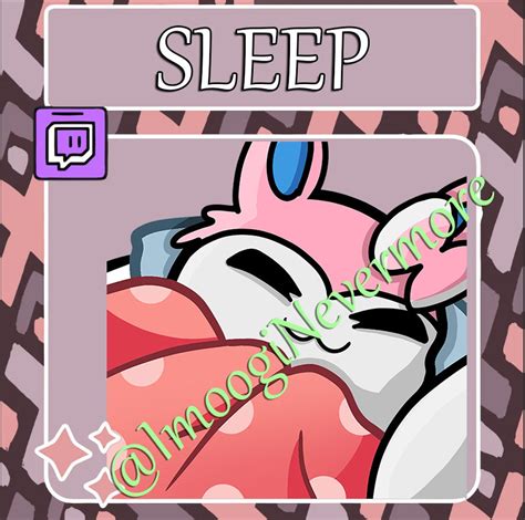 Sylveon Sleep Sleepy Sleeping Pokemon Emote Twitch Youtube Kick