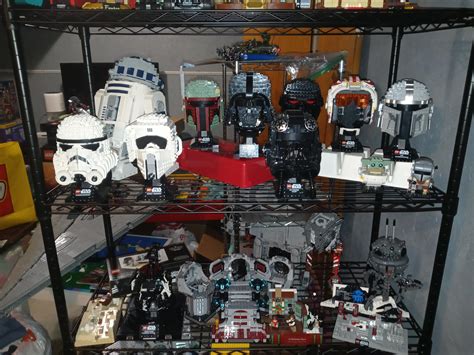 updated helmet collection. : r/lego