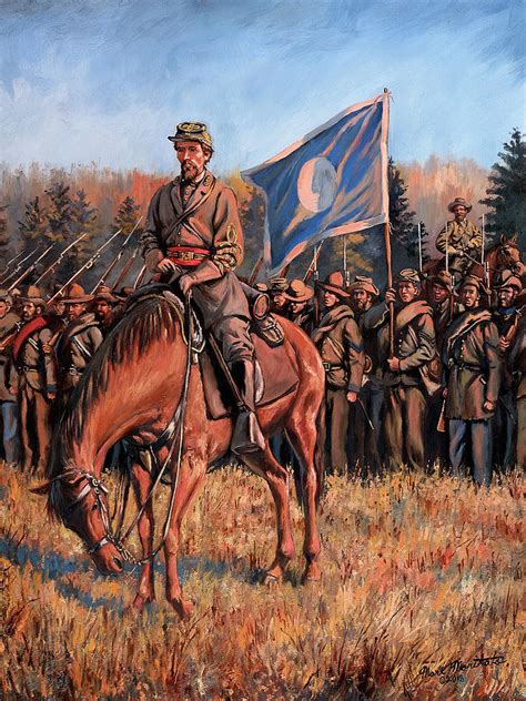 Major General Patrick R Cleburne Painting By Mark Maritato Fine Art