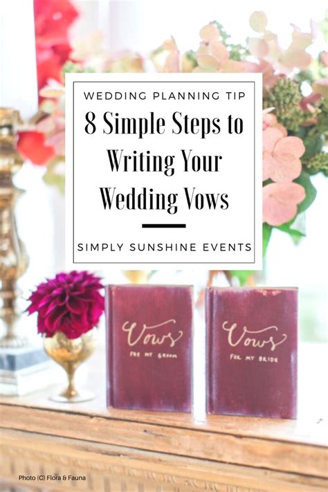 8 Simple Steps For Writing Your Wedding Vows Simply Sunshine Events