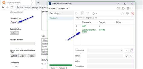 New Selenium Ide Using Assert Element Present Command To Check The