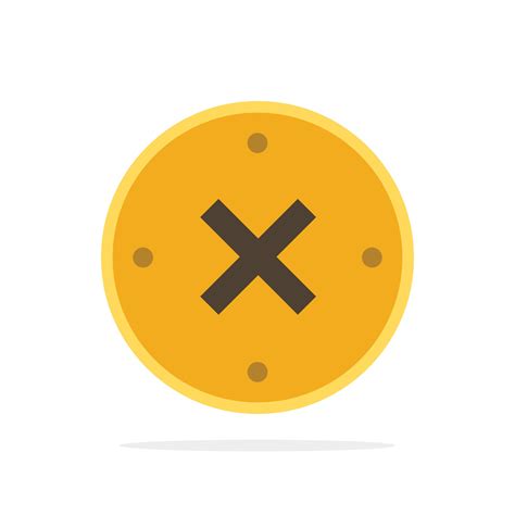 Close Cross Delete Cancel Abstract Circle Background Flat Color Icon