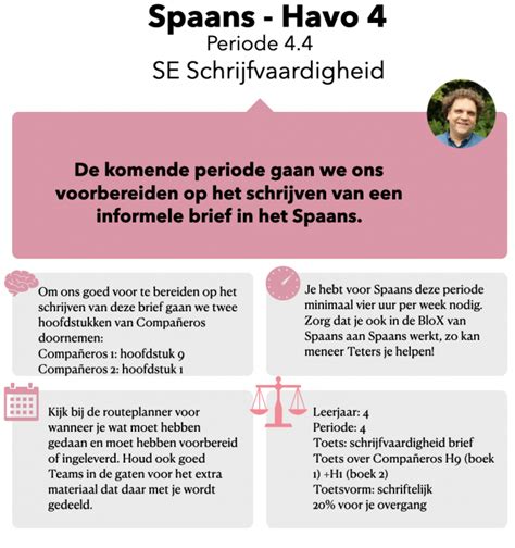 Spaans Havo Periode Toets Schrijfvaardigheid Wikiwijs Maken