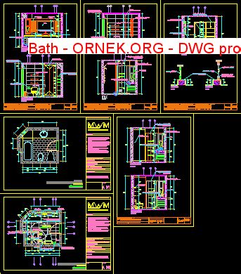 Bath Dwg Projesi Autocad Projeler Hot Sex Picture