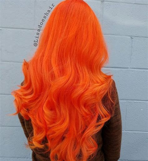 Orange Hair By Lisadoeshair Coloredhair Orange Hair Bright Hair Color Orange Hair Shades