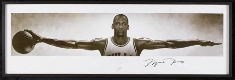 Lot Detail - Michael Jordan Signed "Wings" 72x23 Framed Poster (UDA)