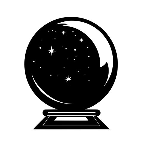 Psychic Crystal Ball SVG Image: Instant Download for Cricut, Silhouette, Spark, Glowforge