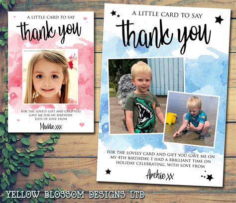 Birthday Thank You Cards – YellowBlossomDesignsLtd