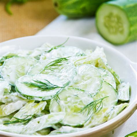 Cucumber Dill Sour Cream Salad Recipe