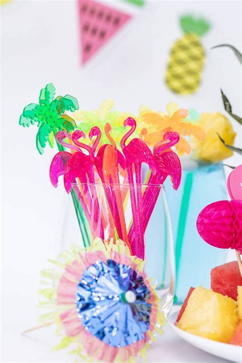 Tropical Palm Cocktail Stirrers — Live Love Party