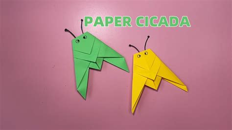 Origami Paper Cicada How To Make A Paper Cicada Easy And Simple Step