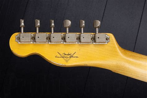 Fender Custom Shop 52 Telecaster Heavy Relic Maple Neck Aged Nocaster Blonde Promusictools