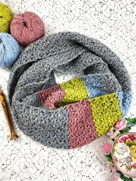 Digital Crochet Pattern For An Easy Infinity Scarf Or Cowl For Etsy