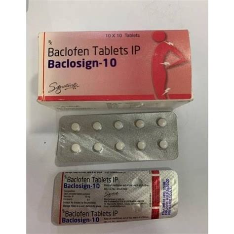 Baclosign Mg Tablets Packaging Size Pills Per Box At Rs