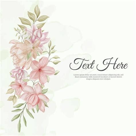 Premium Vector | Beautiful decorative wedding floral background