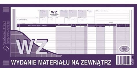 Druk WZ wydanie materiałów na zewnątrz 1 3 A3 wielokopia