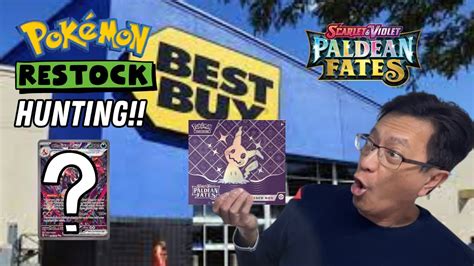 Pokemon Card Restock Hunting At BEST BUY Opening Paldean Fates Elite