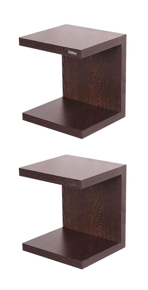 Madhuran Engineered Wood Wall Mounted Books Shelf Set Of 2 Mattewenge Office Living Room Mini