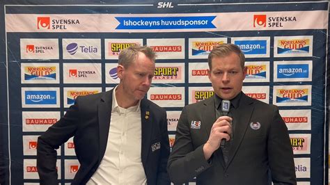 Presskonferens Efter Ik Oskarshamn Skellefte Aik Oskarshamn