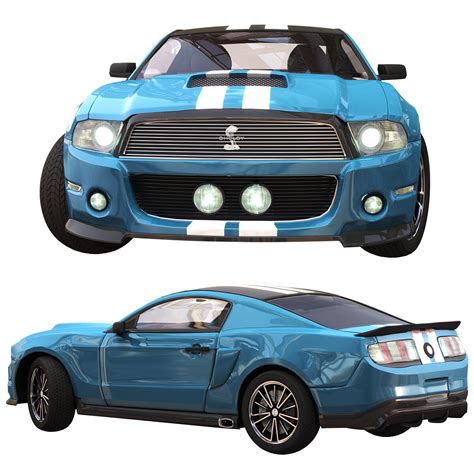 ArtStation - ford gt 500 sport blue color | Resources