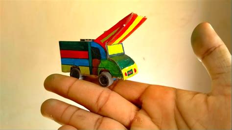 How To Make Mini Matchbox Lorry Truck At Home Diy Matchbox Toy Truck