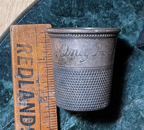 Just A Thimble Full Silver Shotglass Like A Thimble Collectors Weekly