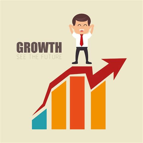 Premium Vector Leadership Businessman Growth Arrow Financial